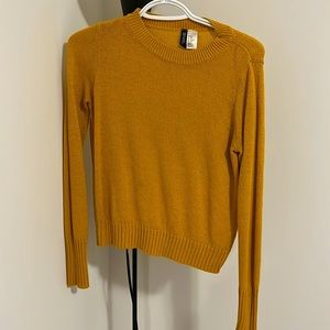 Yellow XS sweater from H&M.